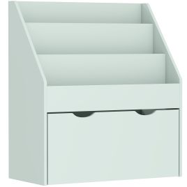 CRESVYN Kids Bookcase with Shelves and Drawer - Green