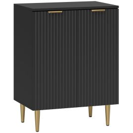 GRYNDALEON Sideboard with Adjustable Shelf - Black