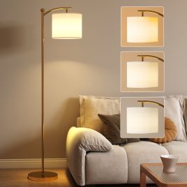OLDCROFT LED Floor Lamp with Remote Control - Gold