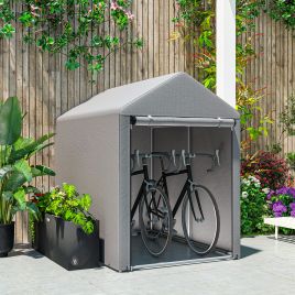 ELWORTH Temporary Garden Shed 179 x 120cm - Light Grey
