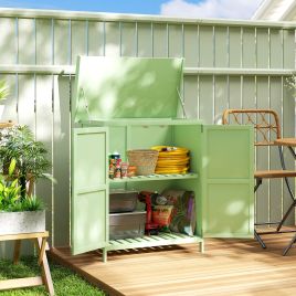 STERPHO Wooden Wooden Garden Shed - Green