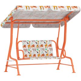 Fabric Kids Porch Swing - Orange