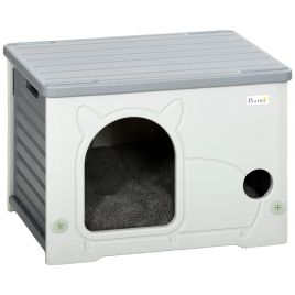 Wexon Grey PP Cat House Stackable - 41cm