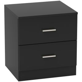 CORZEP Wooden Bedside Table - Black
