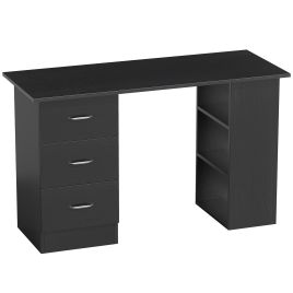 VELIS Wooden Computer Desk - Black