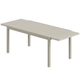 Norara Light Grey Steel Dining Table - 85cm