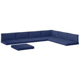 ELDBY Dark Blue Polyester 14 piece Dining Set Cushions - 65cm