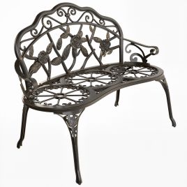 Ivewick Bronze Tone Aluminium Bench - 54cm