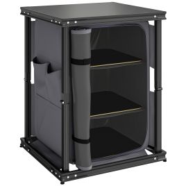 Ivyel Black Fabric Folding Camping Storage Cabinet - 61cm