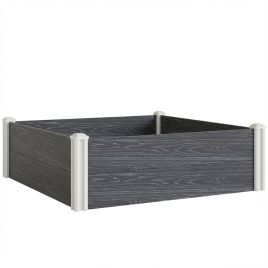Bridene Dark Grey Vinyl Garden Bed Kit Planter - 102cm
