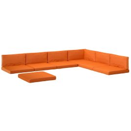 ELDBY Orange Polyester 14 piece Dining Set Cushions - 65cm