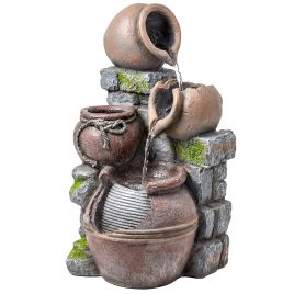 Dorbyrn Rustic Brown Resin Fountain - 30cm