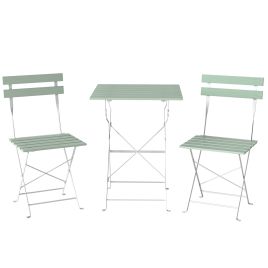 Greiva Green Metal Table and Chair Set - 39cm