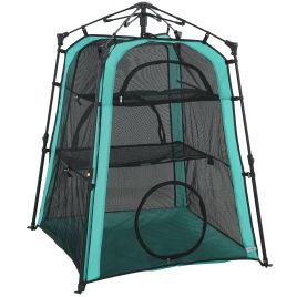 Kenen Black Polyester 3 Tier Cat House Camping Tent - 107cm