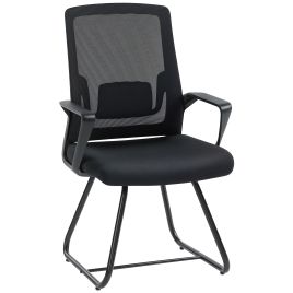 Sterign Black Steel Office Chair - 57cm