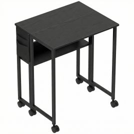 Rosvale Black Drop Leaf Writing Work Desk - 63cm