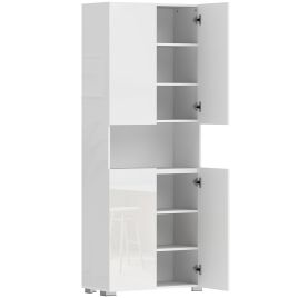 Oakdene White MDF Tall Kitchen Cupboard - 68cm