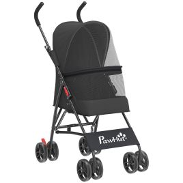 Elmwick Black Steel Pet Stroller - 44cm