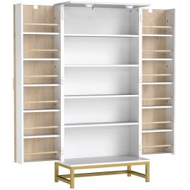 Zepsyl White Metal Storage Kitchen Cupboard - 58cm