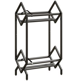Velen Black Metal 2 Tier Bookcase - 25.4cm