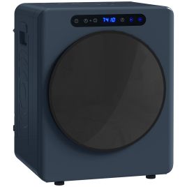 Quamoor Blue Stainless Steel Vented Tumble Dryer - 49cm