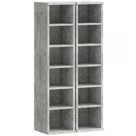 Winheir Grey Particle Board Bookcase Set of 2 - 21cm