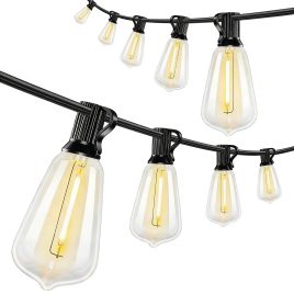 Warm White Plastic LED Curtain Lights - 3.8cm