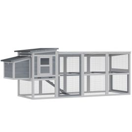 Solona Grey Metal Chicken Coop - 82cm