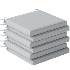 Glywick Light Grey Polyester Chair Cushions Set of 6 - 46cm