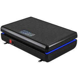 Jarune Black Steel Vibration Exercise Plate - 32cm