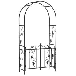 Valeth Black Steel Arch - 107cm