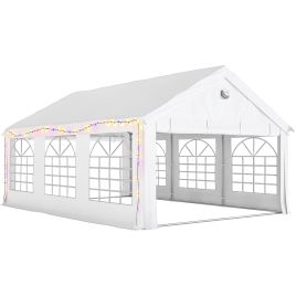 Cavona White Steel 6x4m Gazebo Party Tent - 394cm