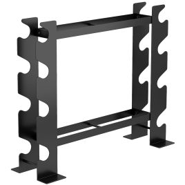 Belero Black Steel 4-Tier Dumbbell Rack - 21cm