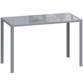 Stashaw Grey Tempered Glass Dining Table - 60cm