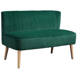 Rosmont Velvet 2 Seater Sofa - Dark Green