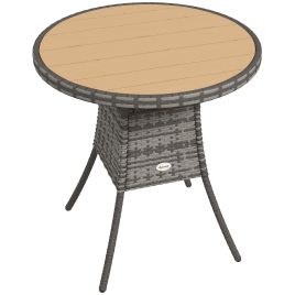Marton Natural PE Rattan Garden Table - 70cm