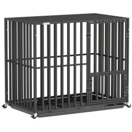 Harheir Black Steel Pet Cage - 57cm