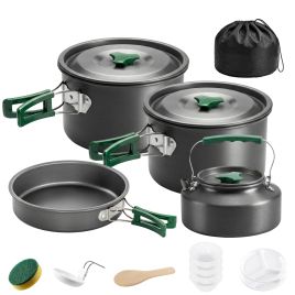 Rosbury Grey Aluminium Camping Cookware Set - 19.2cm