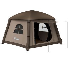 Ashcote Khaki Fabric Camping Tent - 210cm