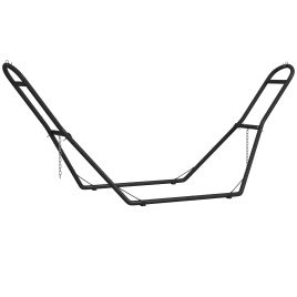Corero Black Steel Stand Adjustable Hammock Frame 150kg - 97cm