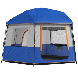 Wexbury Blue Fabric Camping Tent - 350cm