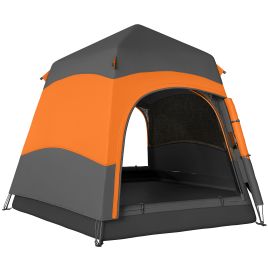 Rosford Orange Fabric Camping Tent - 275cm