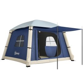 Ashcote Dark Blue Fabric Camping Tent - 210cm