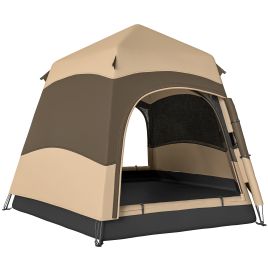 Rosford Brown Fabric Camping Tent - 275cm
