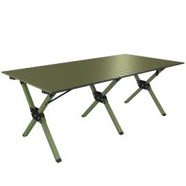 Camlyne Green Metal Folding Camping Table - 59cm