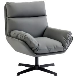 Rosglen Metal Swivel Chair - Dark Grey