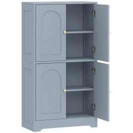 Valcarr Grey Particle Board Kitchen Storage Cabinet - 60cm