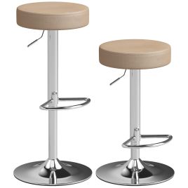 Easvale Brown Metal Bar Stool Set of 2 - 38.5cm