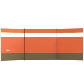 Yorcrof Orange Steel Camping Wind Wall