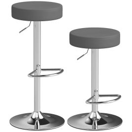 Easvale Grey Metal Bar Stool Set of 2 - 38.5cm